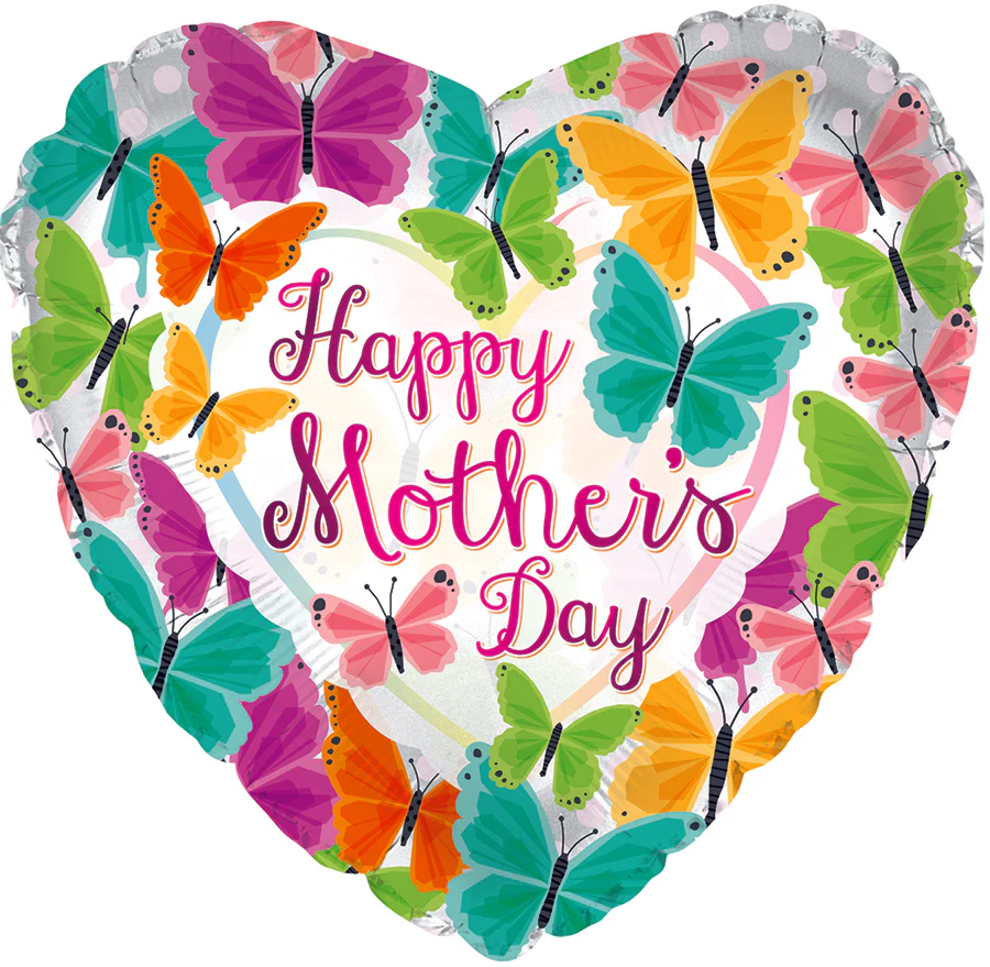 17" Happy Mother's Day Butterflove You Parade Foil Balloons
