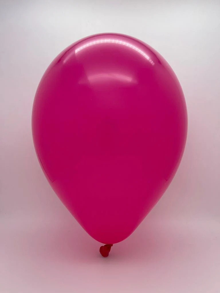 17" Hot Pink Tuftex Latex Balloons Designer Balloons (25 Per Bag) - Image 2