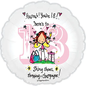 17" Juicy Lucy 18 Balloon
