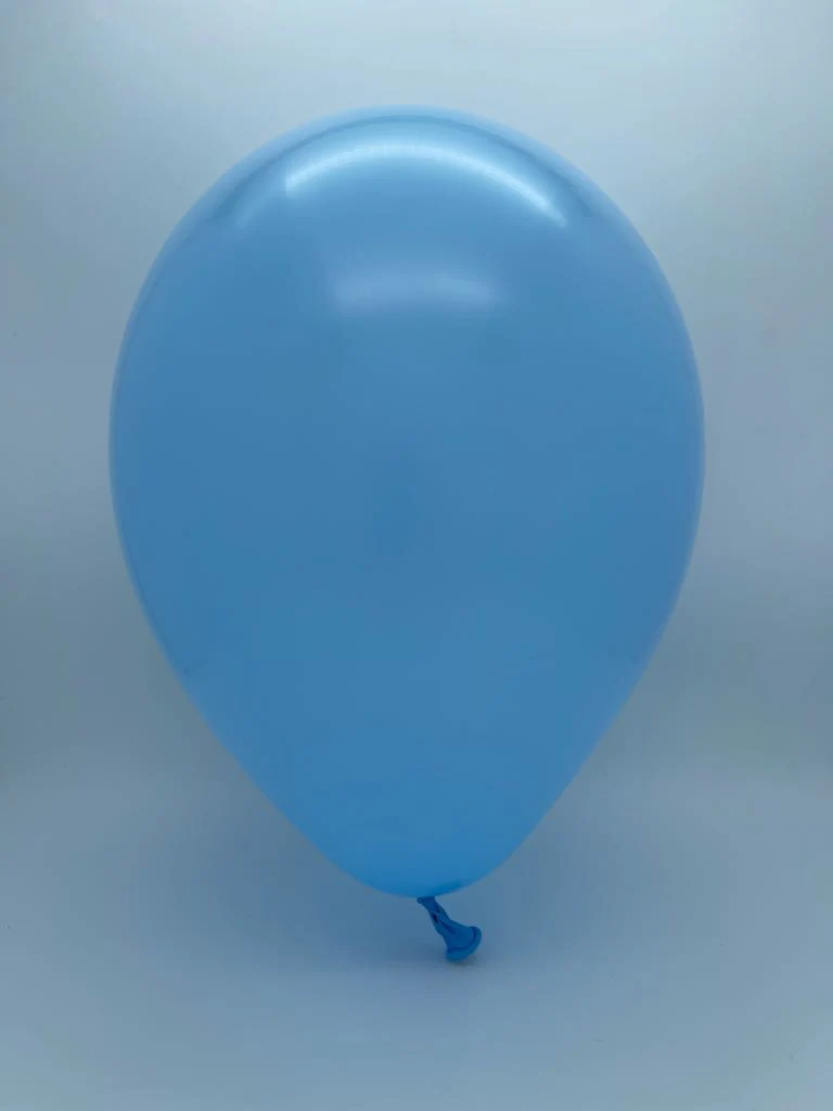 17" Baby Blue Tuftex Latex Balloons Designer Balloons (50 Per Bag) - Image 2