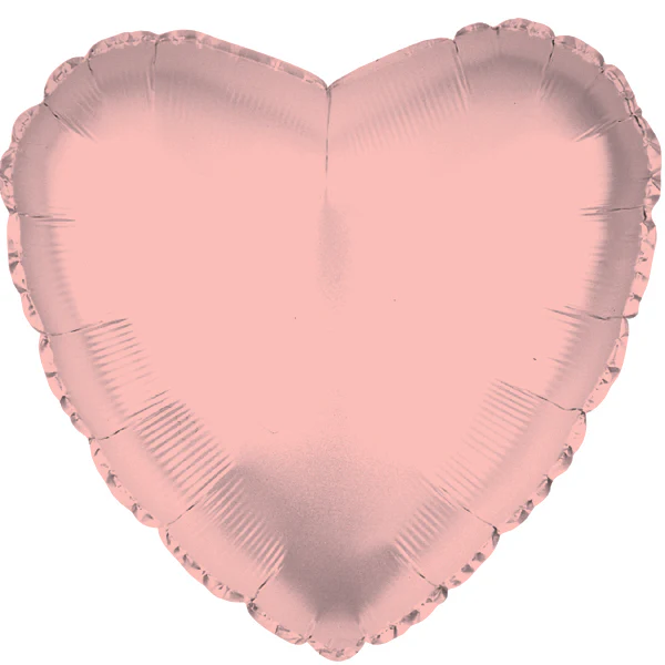 17" Rose Gold Heart Balloon