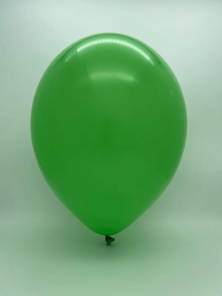 17" Standard Green Tuftex Latex Balloons (50 Per Bag) - Image 2