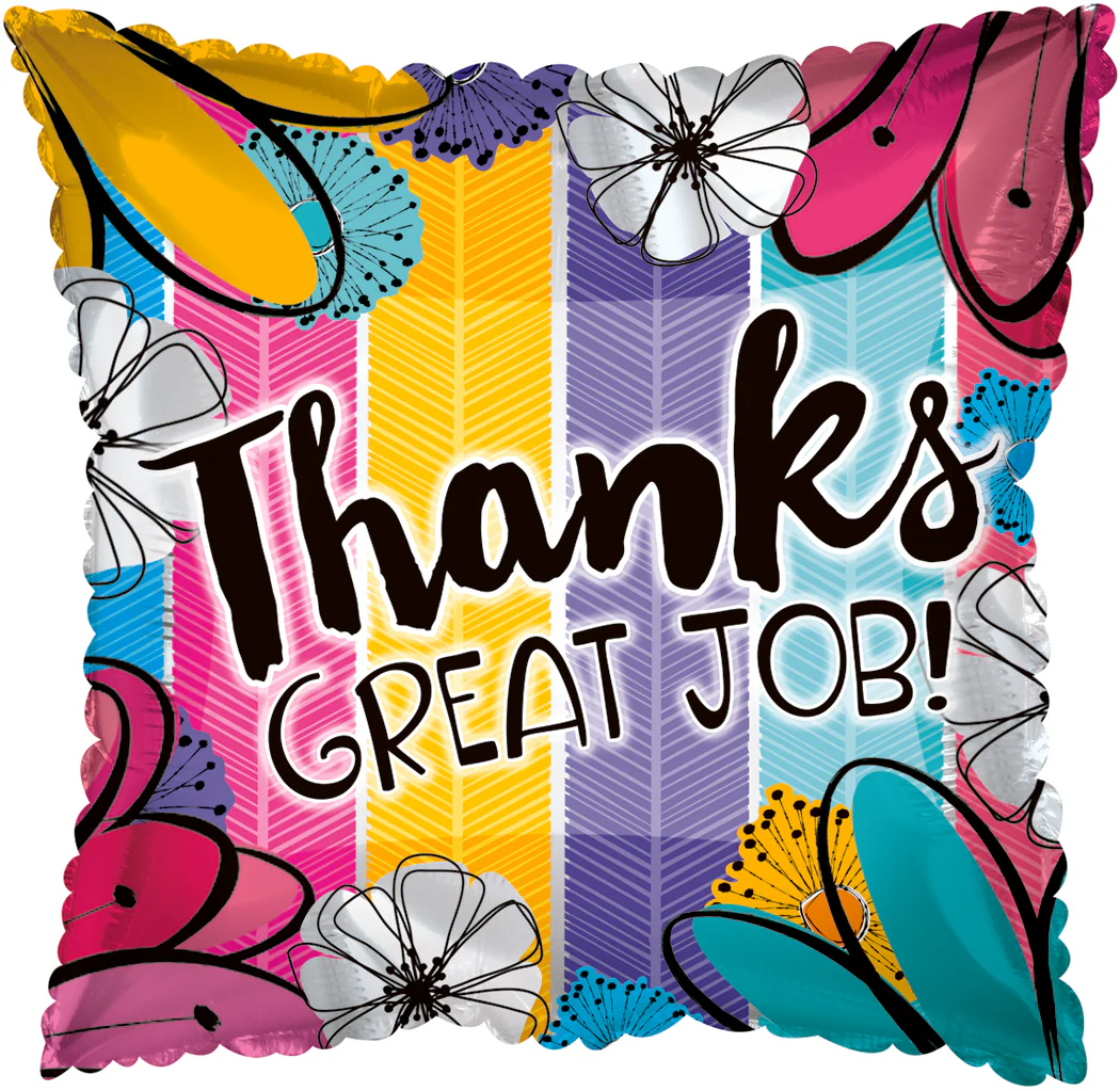 17" Thanks Great Job Balloon