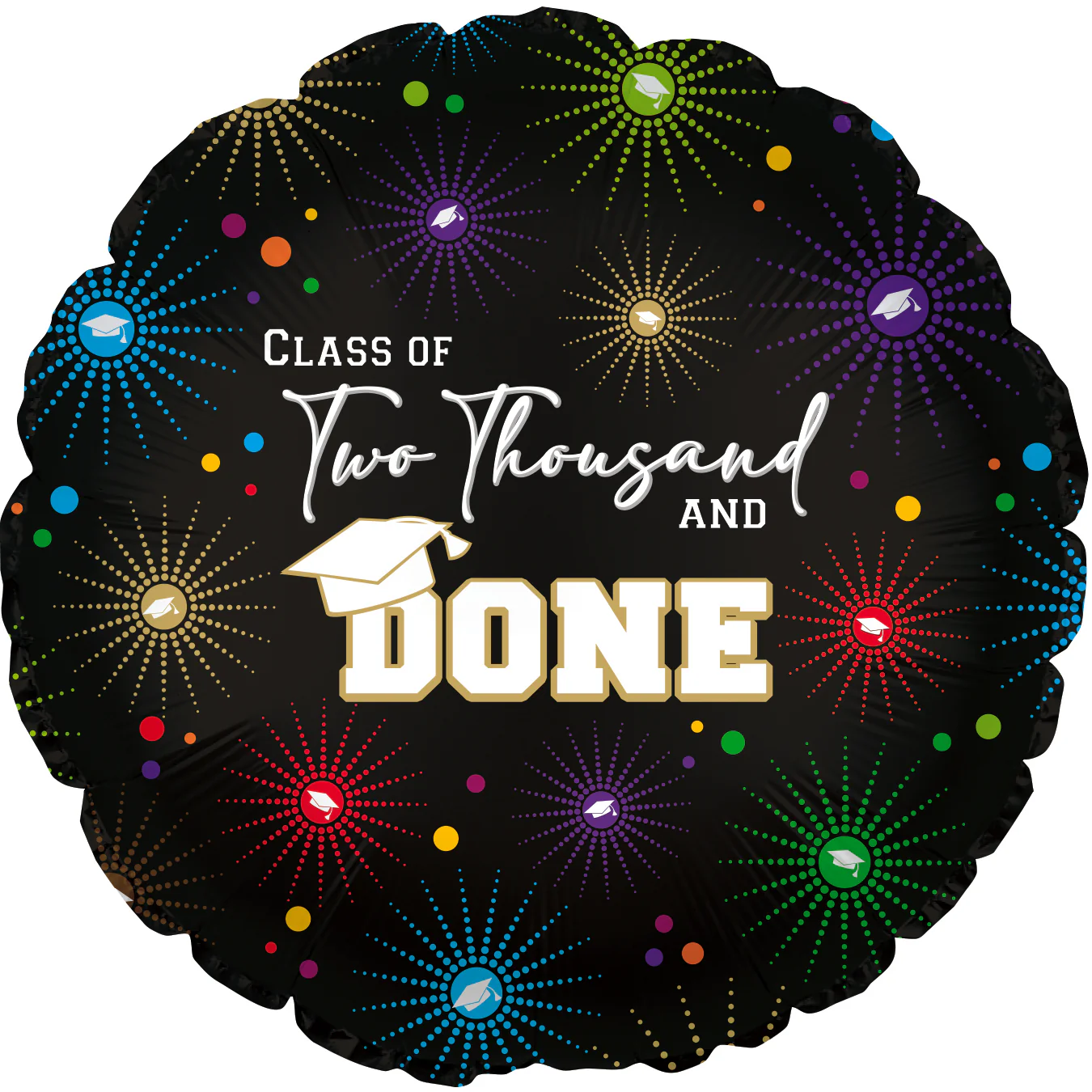 17" Class Of 2000 And Done Foil Balloon