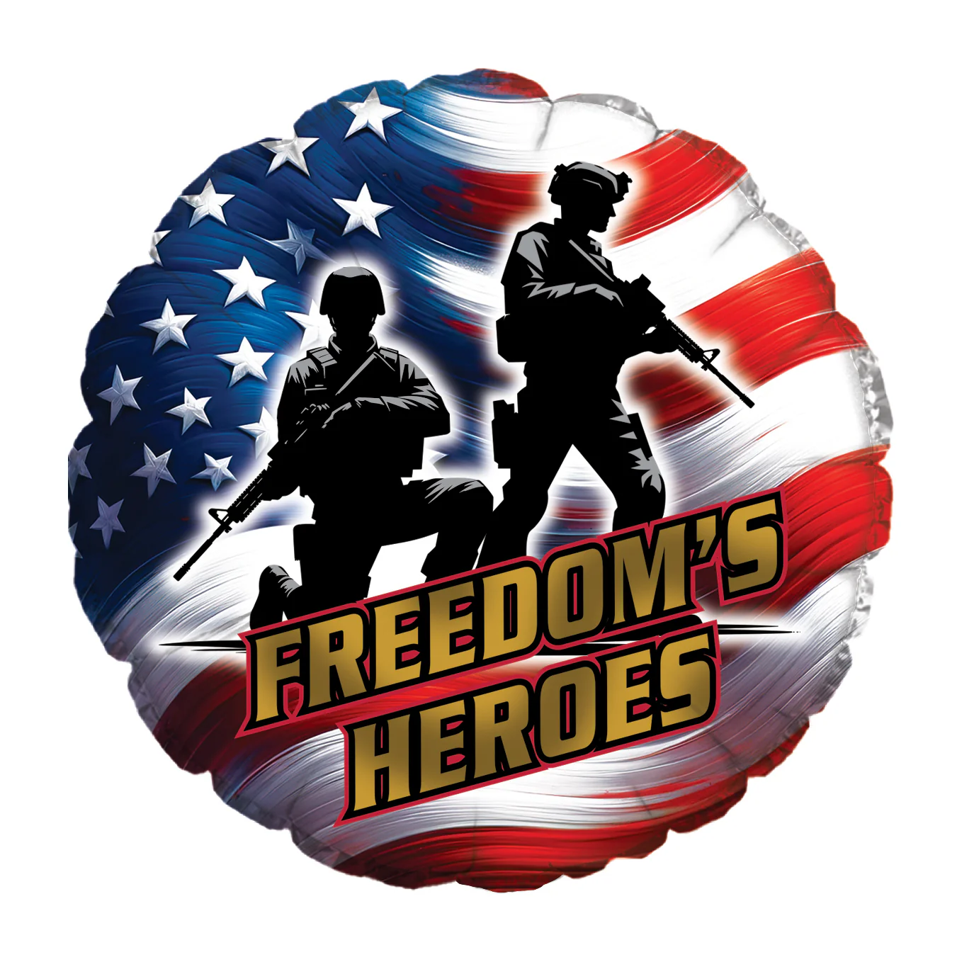 17" Patriotic USA Freedom's Hero Foil Balloon