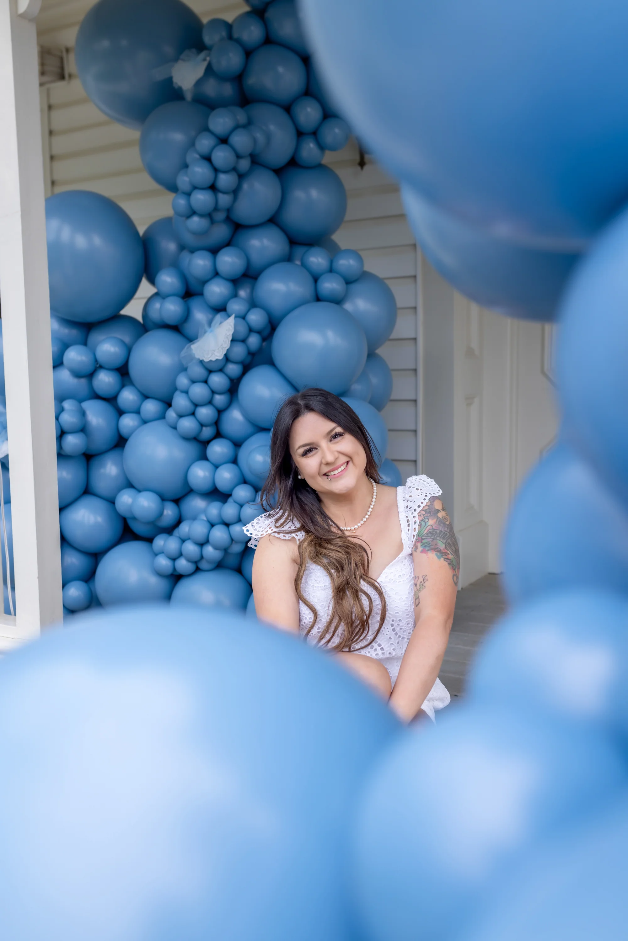 17" Georgia Pearl True Blue Tuftex Latex Balloons Designer Balloons (50 Per Bag) - Image 5