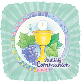 17"First Holy Communion Q-Bloon Balloon Packaged