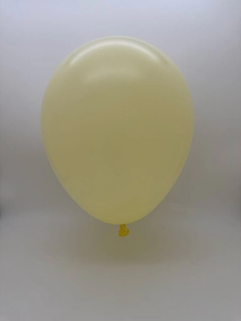 18" Balloonia Latex Balloons Professional Line Matte Yellow (10 Per Bag) - Image 2