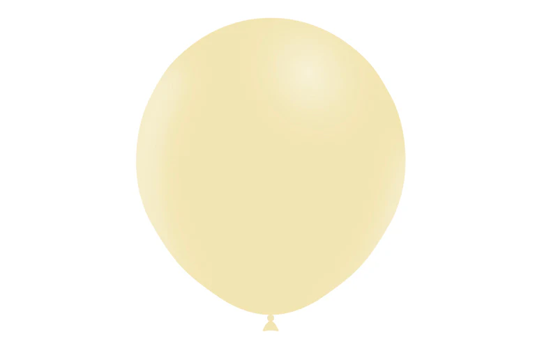 18" Balloonia Latex Balloons Professional Line Matte Yellow (10 Per Bag) - Image 3
