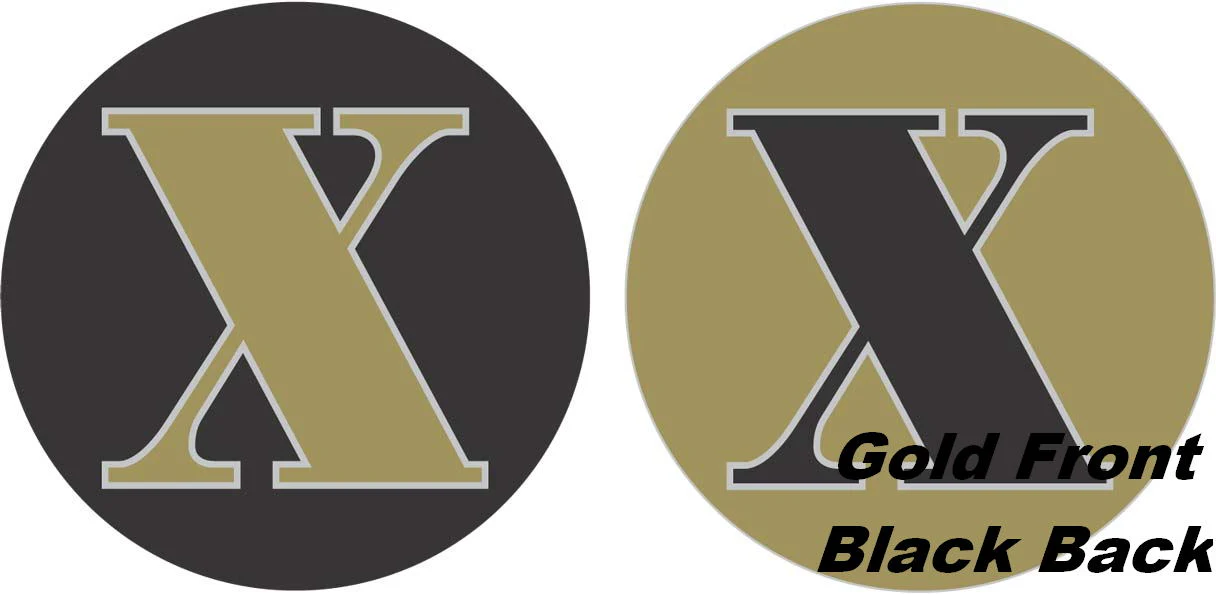 18" Classic Letter Balloon Letter "X" Gold/Black
