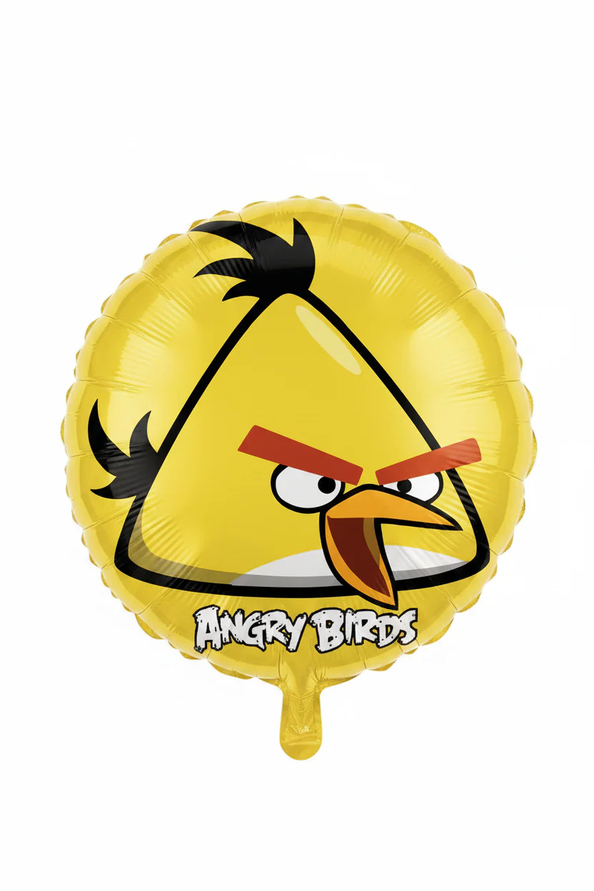 18" Angry Birds Yellow Bird Mylar Balloon