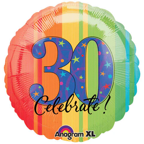 18" ATP A Year to Celebrate 30 Balloon