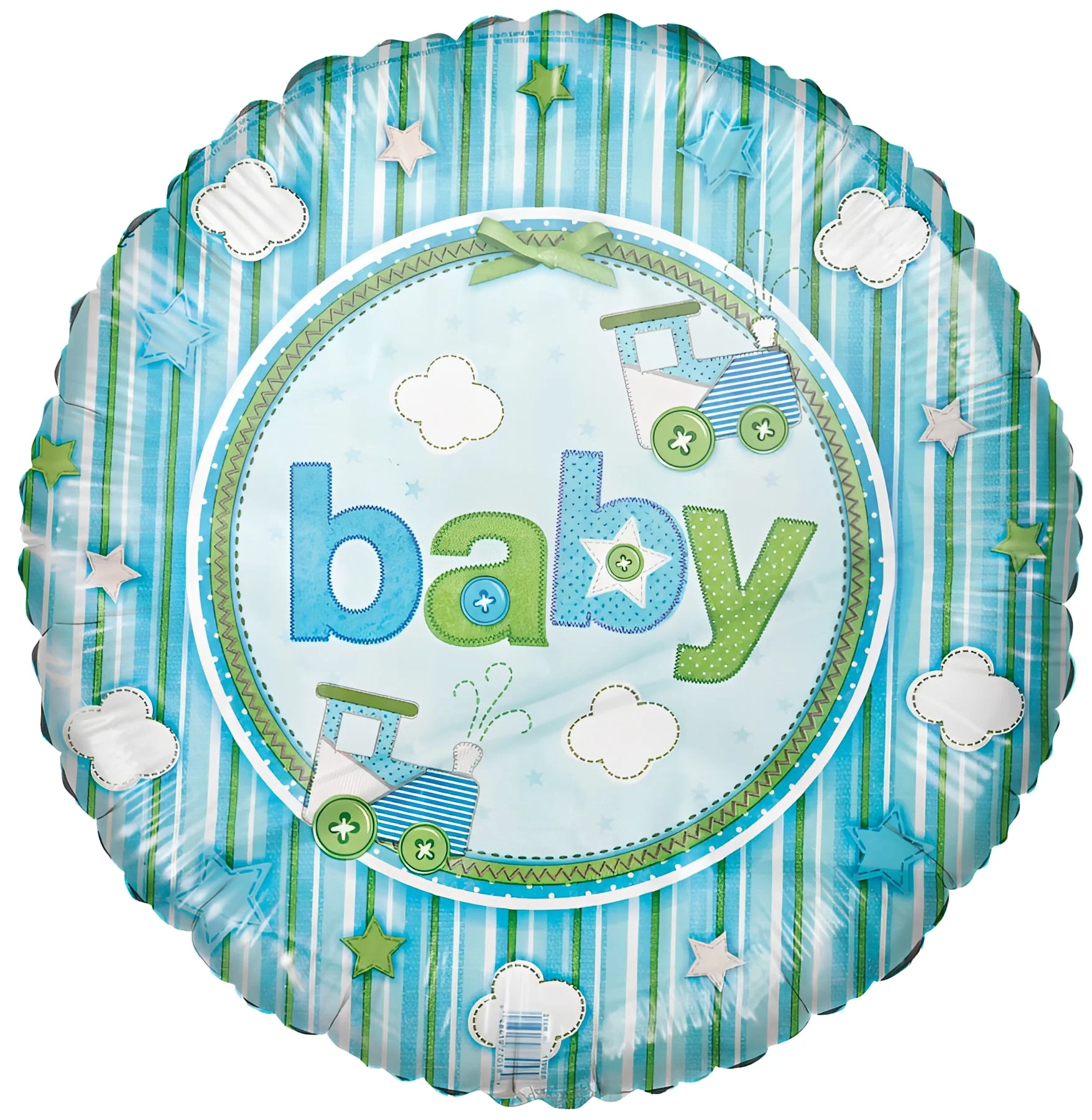 18" Baby Boy Blue Carter Foil Balloons - Image 2
