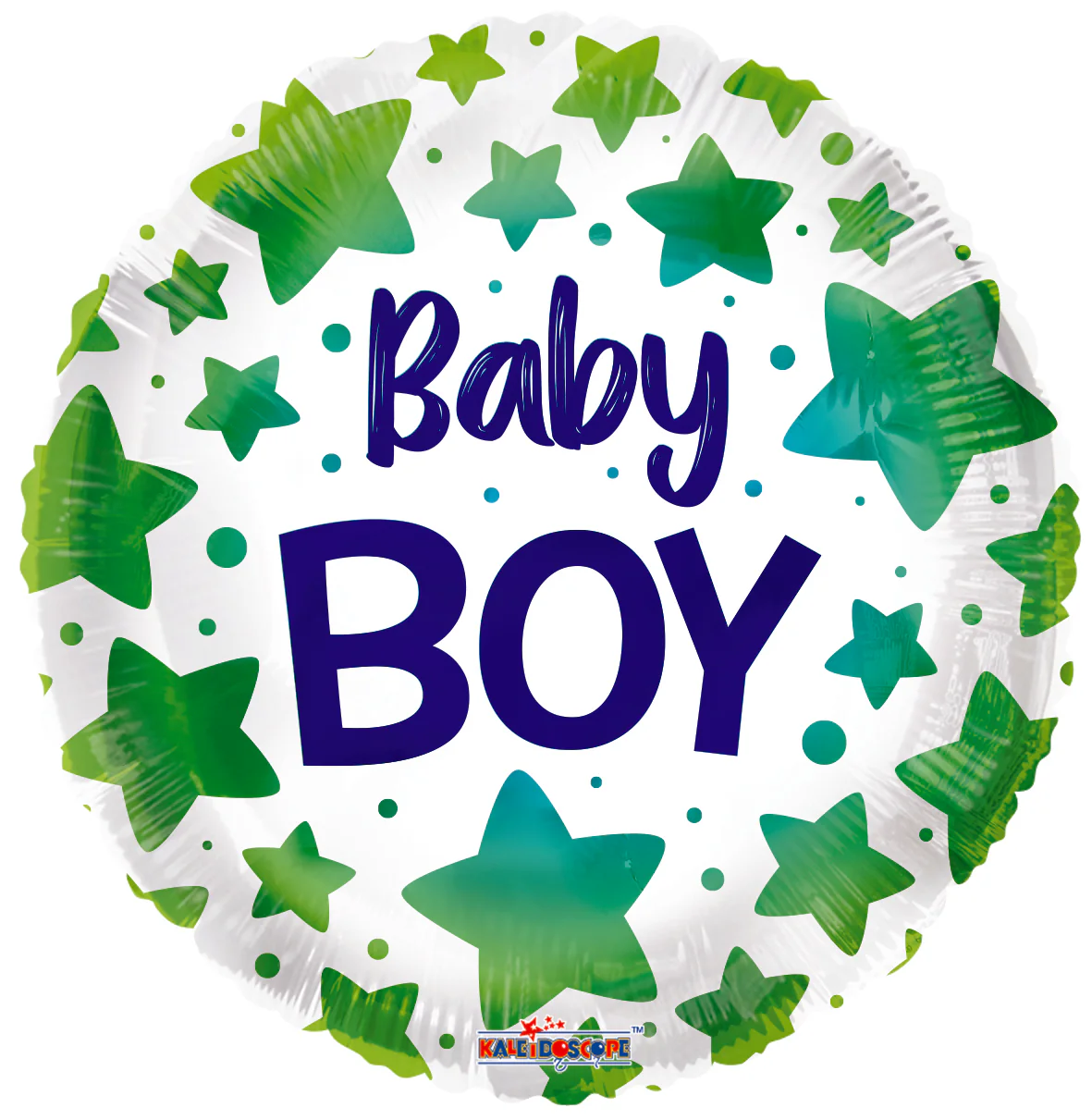 18" Baby Boy Stars Foil Balloon