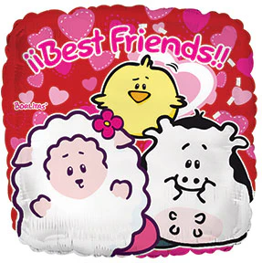 18" Best Friends (Spanish Licensed) Balloon