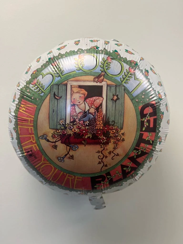 18" Bloom Where You're Planted Balloon - Image 2