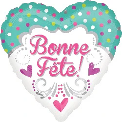18" Bonne Fete Maman Balloon