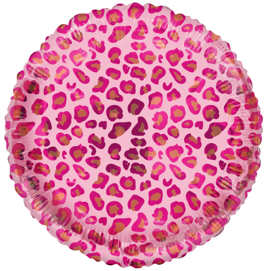 18" Catty Kitty Leopard Foil Balloon Brand Tuftex