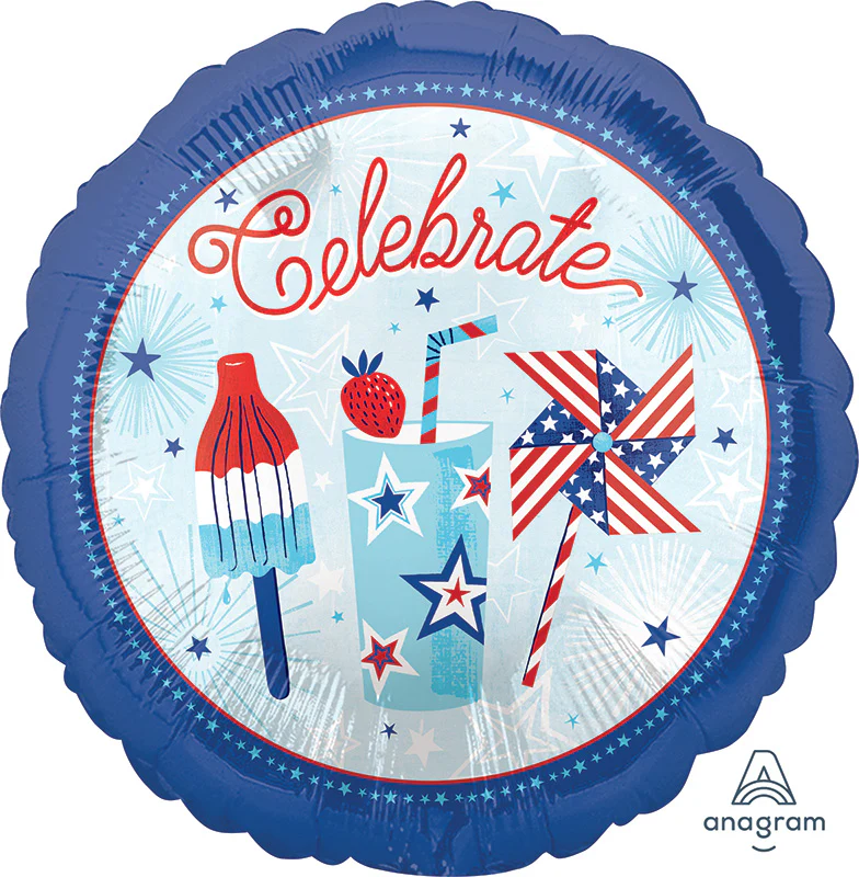 18" Celebrate USA Foil Balloon