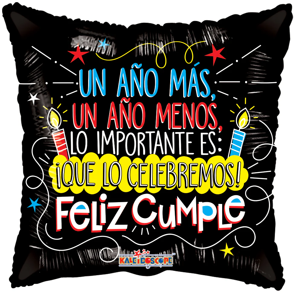 18" Celebremos Un Año Mas Gellibean (Spanish) Balloon