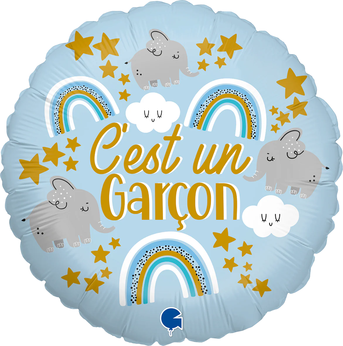 18" C'est Un Garçon (French) Foil Balloon