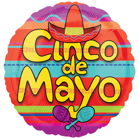 18" Cinco de Mayo Celebration Balloon (Spanish)