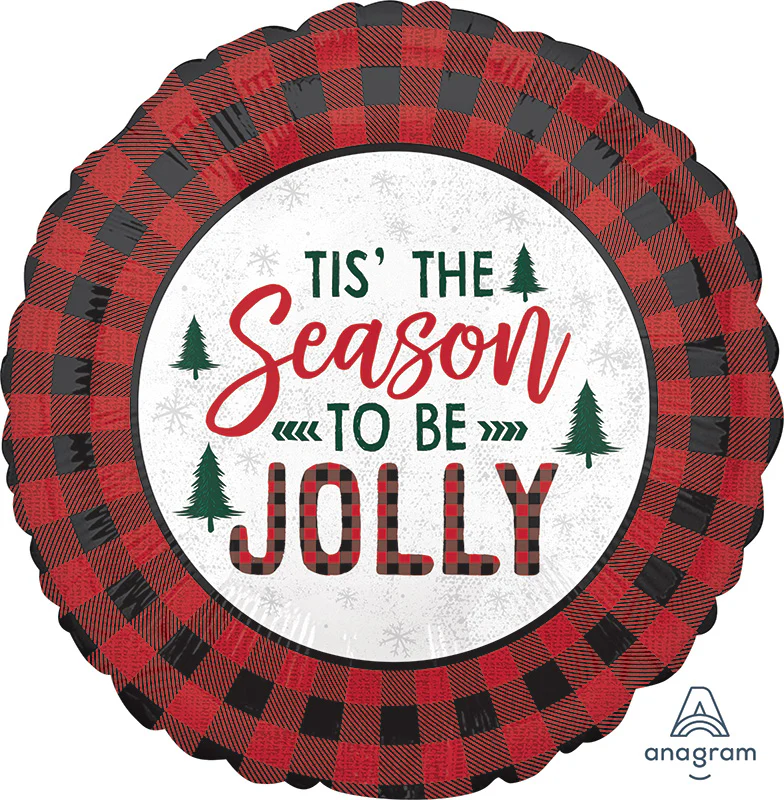 18" Cozy Holiday Foil Balloon