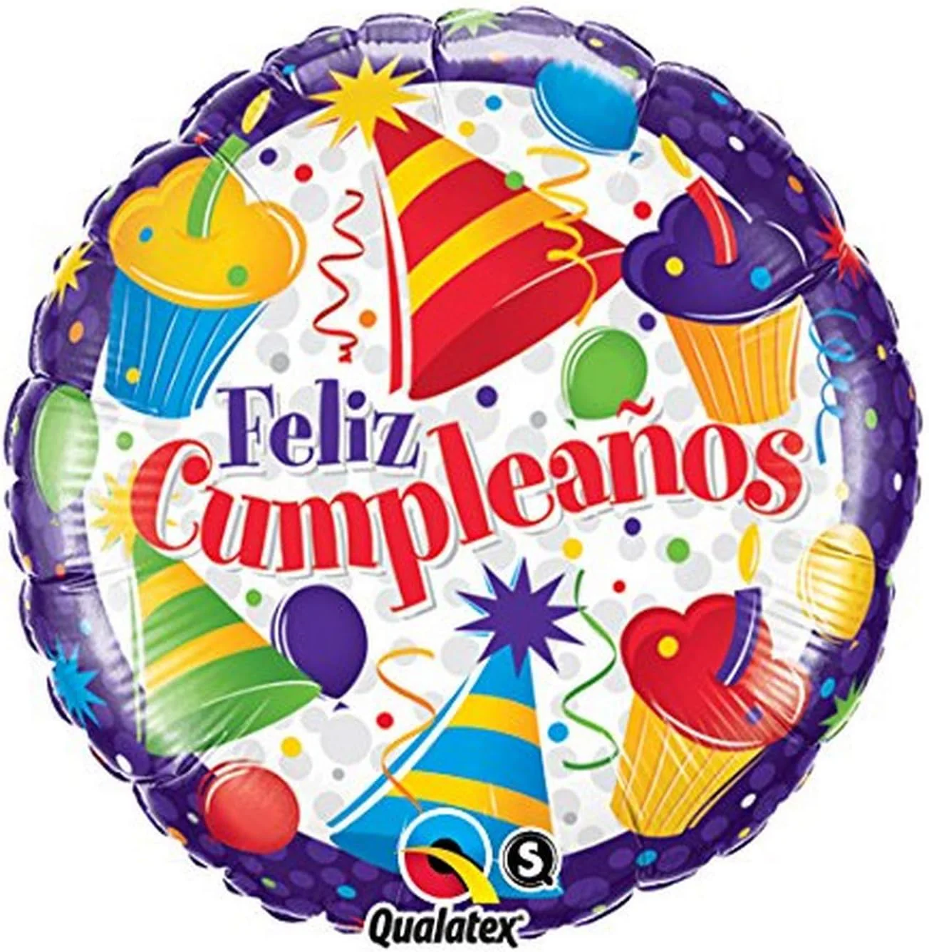 18" Cumpleaños Cupcakes Balloon (Spanish)