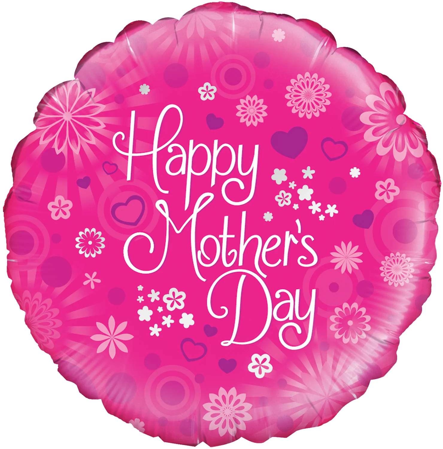 18" Dappled Flowers Mothers Day Oaktree Foil Balloon