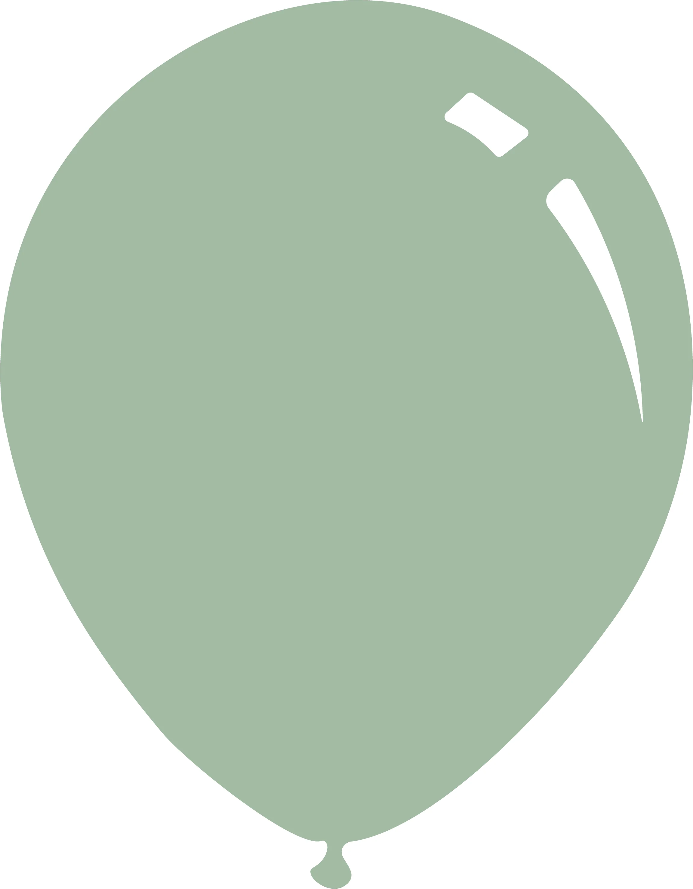 18" Deco eucalyptus Decomex Latex Balloons (25 Per Bag)