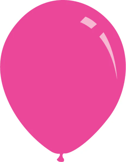 18" Deco Fuchsia Decomex Latex Balloons (25 Per Bag)