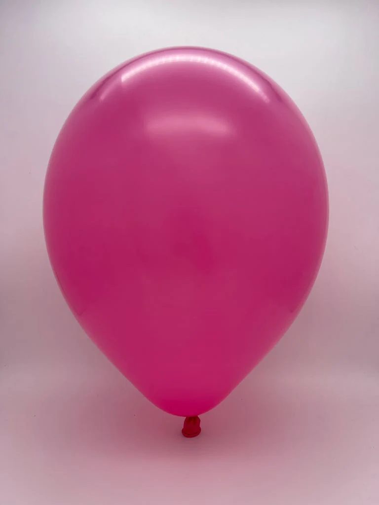 18" Deco Fuchsia Decomex Latex Balloons (25 Per Bag) - Image 2