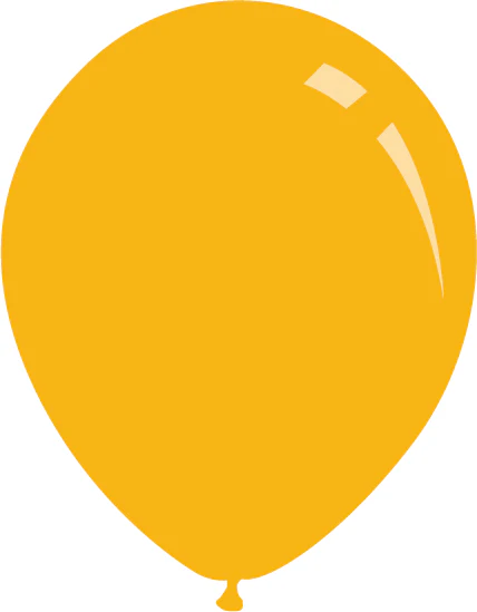 18" Deco Golden Yellow Orange Decomex Latex Balloons (25 Per Bag)