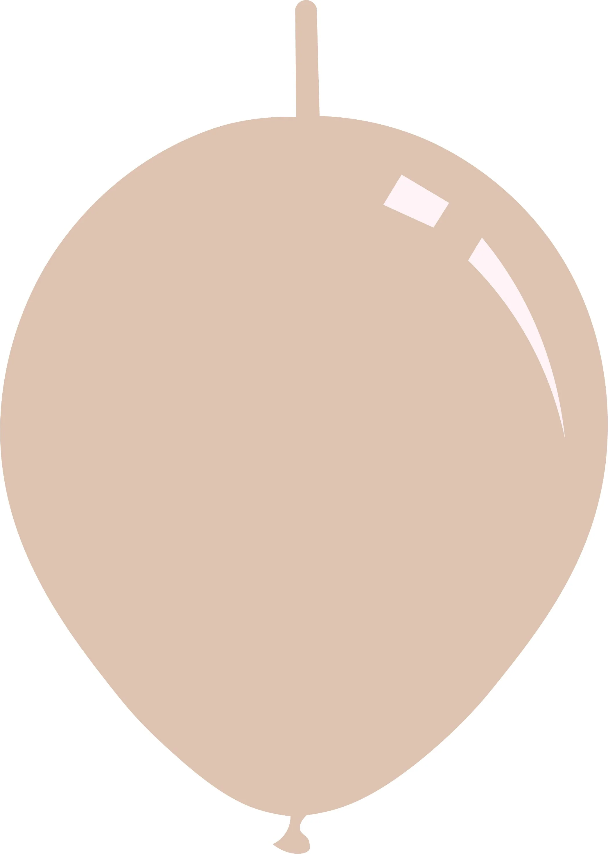 18" Deco Skin Blush ***New Shade*** Decomex Linking Balloons (25 Per Bag)