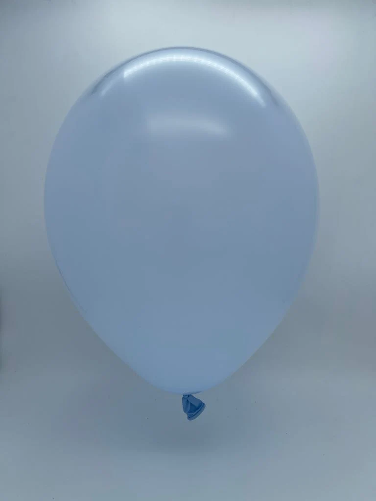 18" Deco Sky Blue Decomex Latex Balloons (25 Per Bag) - Image 2