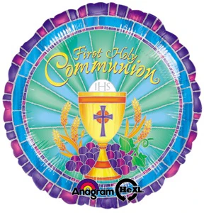 18" Faith Communion Mylar Balloon