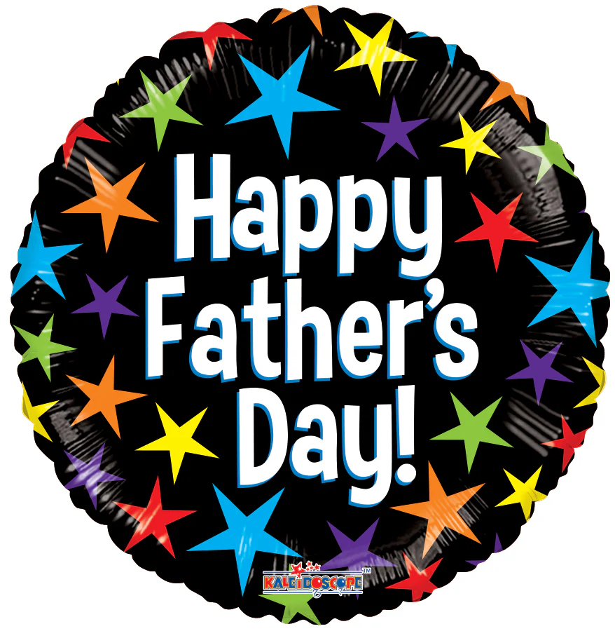 18" Father's Day Stars Foil Balloon