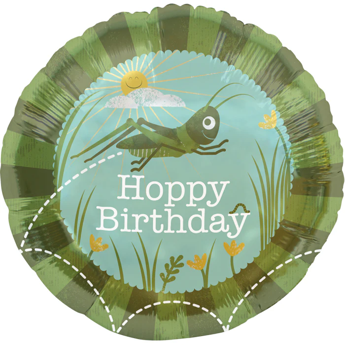 18" Foil Balloon Hoppy Birthday - Image 2