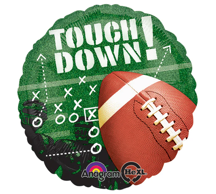 18" Football Frenzy Mylar Balloon