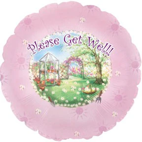 18" Get Well Garden Balloon