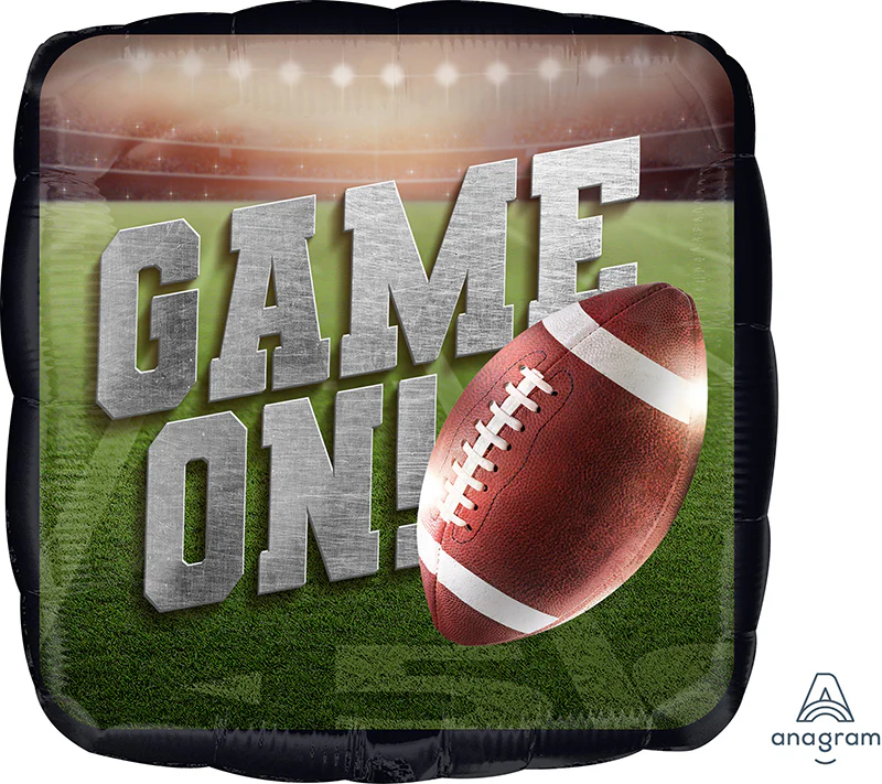 18" Go Fight Win NFL Football Foil Balloon