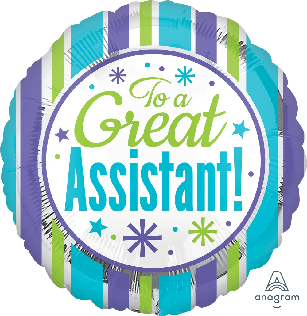 18" Great Assistant Stripes Balloon