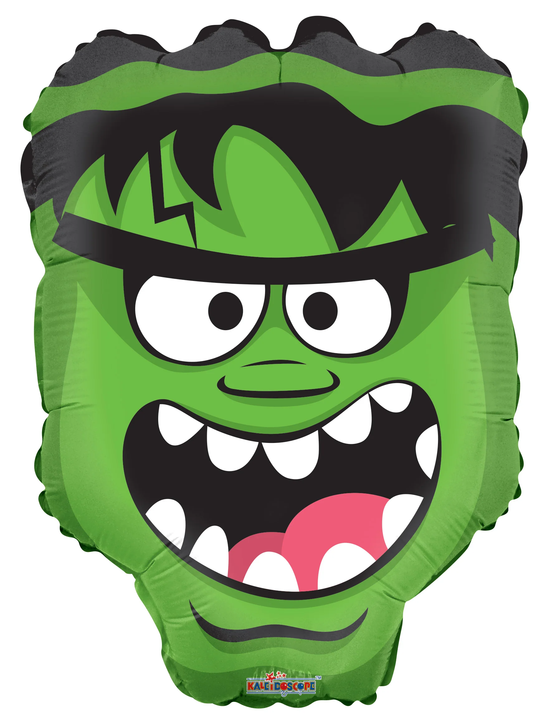 18" Green Monster Head Foil Balloon