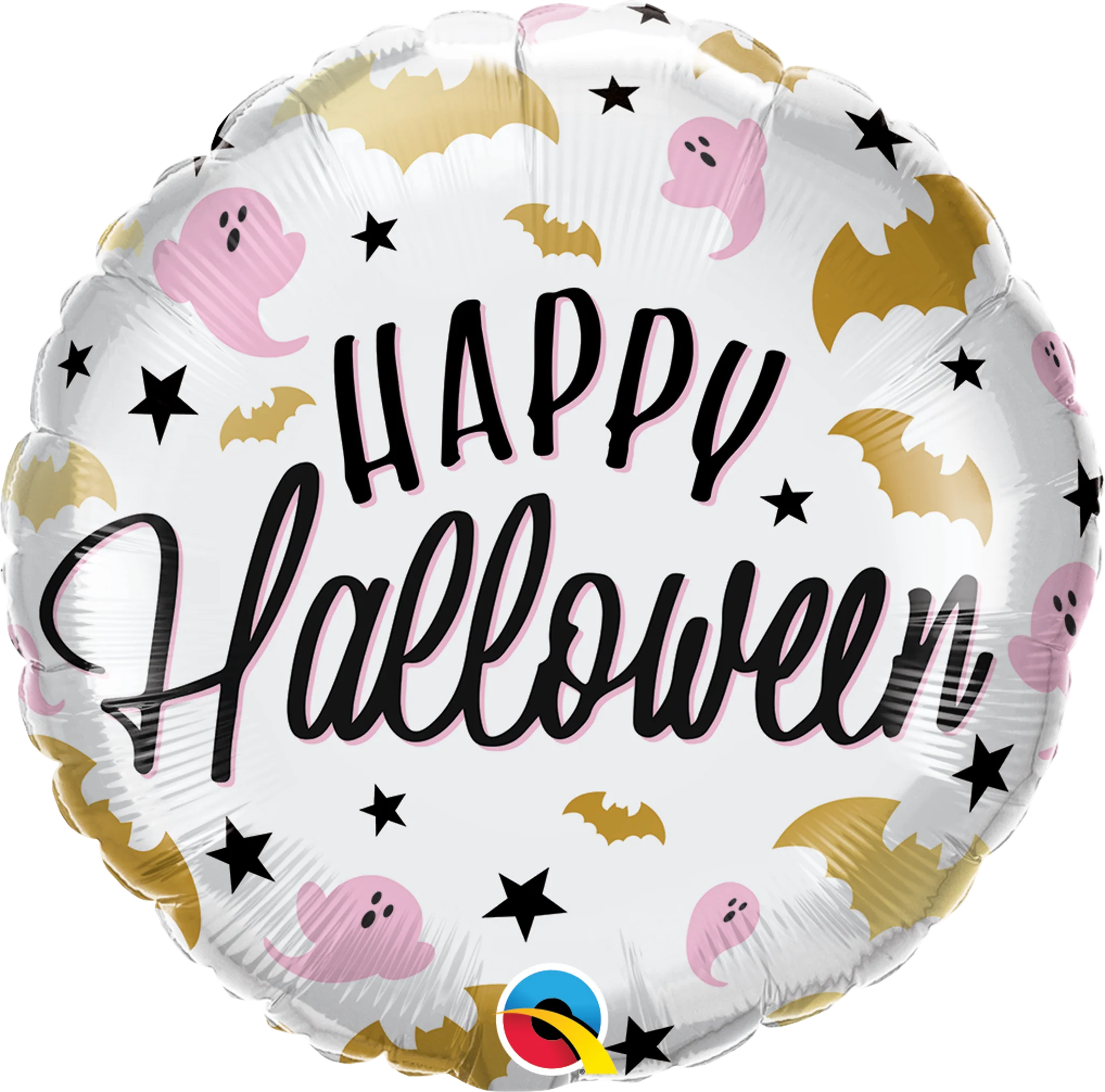 18" Halloween Glam Bats & Ghosts Foil Balloon
