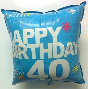 18" Happy Birthday *40* Balloon