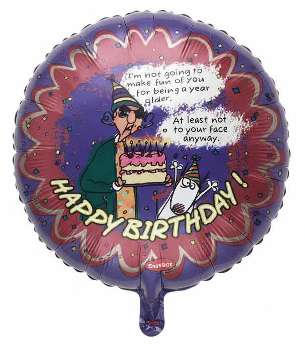 18" Happy Birthday Being Year Foil Balloon
