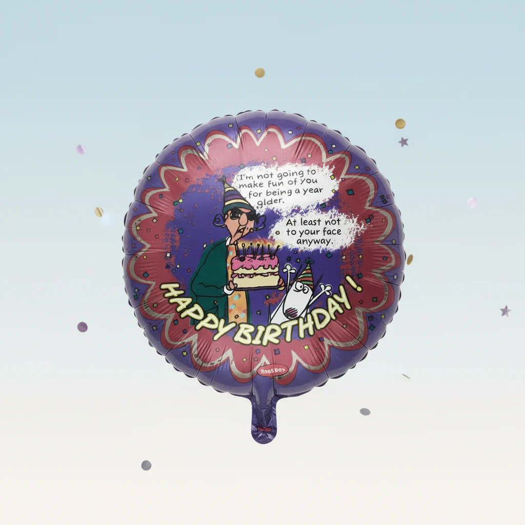 18" Happy Birthday Being Year Foil Balloon - Image 2