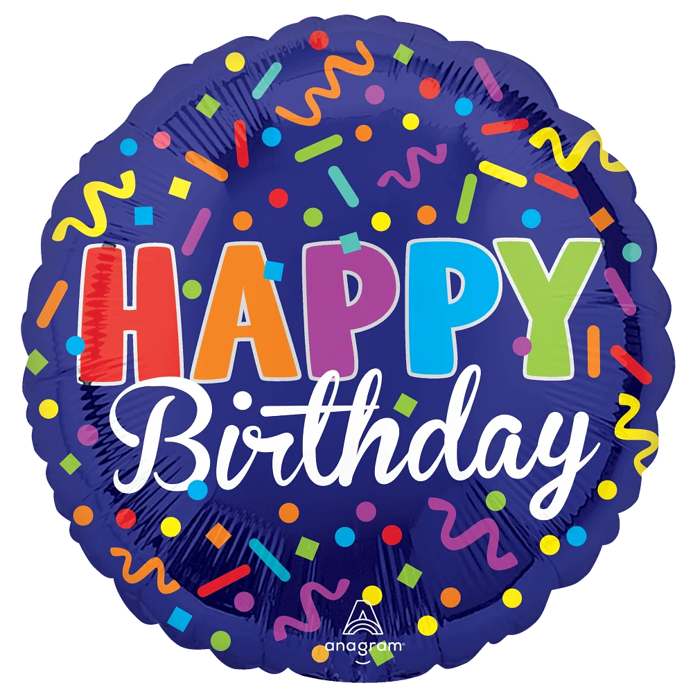 18" Happy Birthday Party Foil Balloon