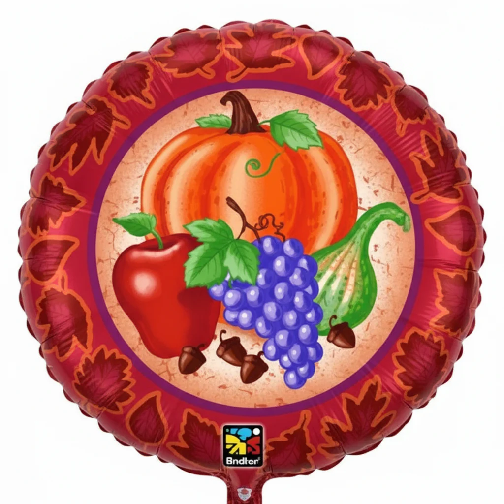 18" Harvest Fruits Balloon