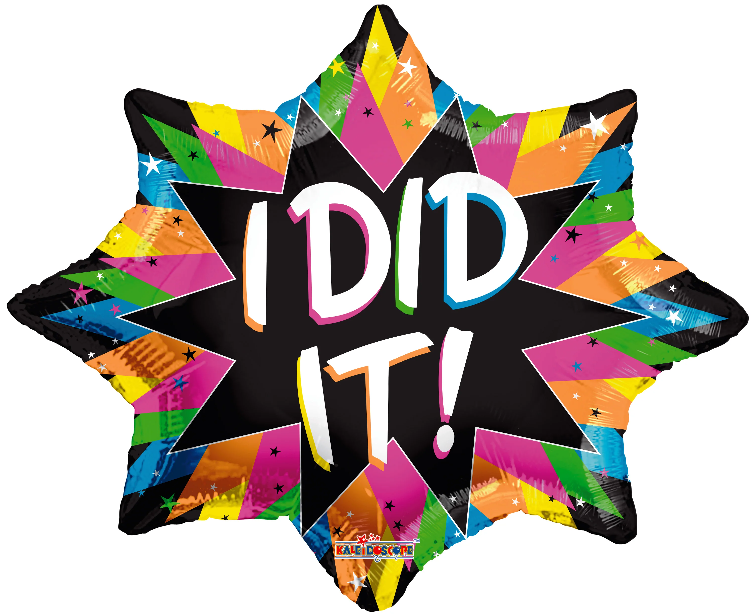 18" I Did It! Gellibean Neon Balloon